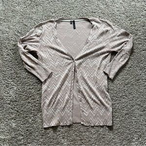 3/4 sleeve Chevron Cardigan